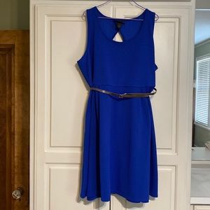 Royal blue skater dress